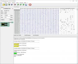 NeoProgrammer Screenshot Displaying UC25WQ40 Microchip Data Screenshot of NeoProgrammer software showing memory data from UC25WQ40 microchip.