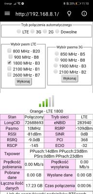 Antena do Huawei b535 słaba prędkość pobierania i wysyłania