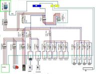 Diagram of the electrical installation of the house with the breakdown of PEN