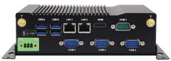 CSB200-818 - mały, pasywnie chłodzony komputer z 2 mini-PCIe i 4 portami COM
