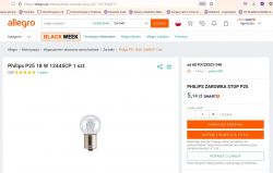 Peugeot 301 - Migające światła STOP, wymiana włącznika i żarówek P25Stop, ciągle świeci prawy STOP