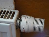 Thermo valve. with the head turned on and the radiator warms up, why?