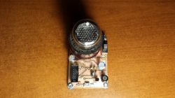 Nixie Tube Tester Module Nixie tube tester module with a tube mounted on a circuit board.