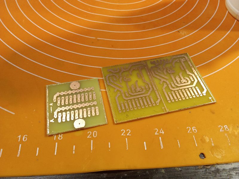 Printed circuit boards before assembly process.