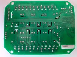 View of the backside of the PCB for an 8-channel Tuya switch.