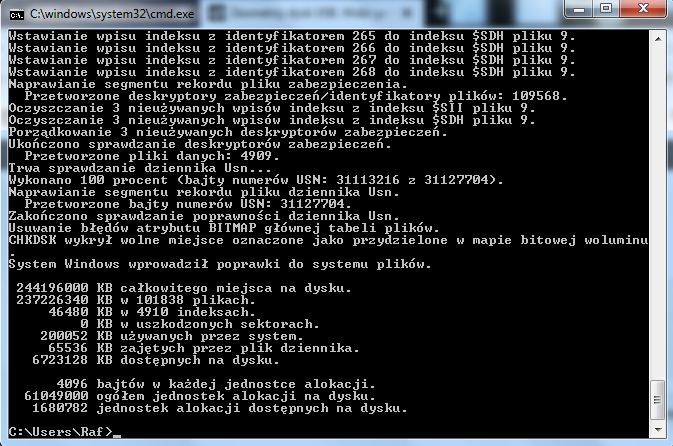 Zewnetrzy dysk USB. Widzi go Moj Komputer, brak mozliwosci odczytu-chce Format
