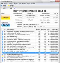 HGST Touro Mobile 500 GB - Nie widać w Mój Komputer, błąd CRC przy inizjalizacji HGST Touro Mobile 500 GB - Nie widać w Mój Komputer, błąd CRC przy inizjalizacji