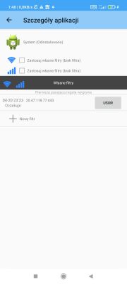 Śledzenie Systemu - Aplikacja w Ustawieniach Split Tunneling VPN
