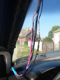 VW Bora 1999 2.3 V5 - Kable w podsufitce, brak czujnika deszczu