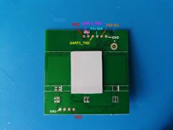 Touch Switch PCB with Connector Annotations Touch switch PCB with connector labels.