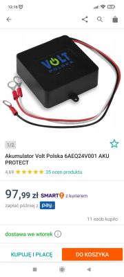 Ładowanie żelowych akumulatorów 2x12V 7Ah napięciem 28V i prądem 3A - różnice w naładowaniu