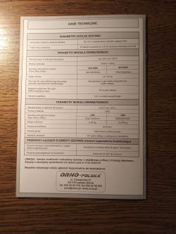 Domofon ORNO AR8 + Eura ADA-41A3 zamiast SD720D6 - nie współpracuje Domofon ORNO AR8 + Eura ADA-41A3 zamiast SD720D6 - nie współpracuje
