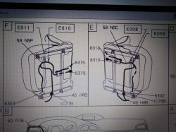 Citroen C5 II '05 - Schemat instalacji podgrzewania foteli