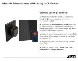 [BK7231N/CBU] Podwójny włącznik światła WiFi 8046 SmartLED - firmware, szablon, poradnik