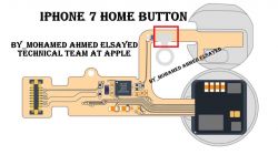 iPhone 7 Plus - Home Button Tape & Broken Path in Red Marked Area: Functionality?