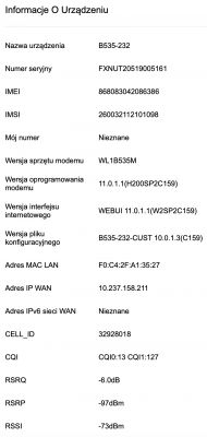 Router HuAWEI 535 B535 - pomimo zielonek ikonki internetu nie ma