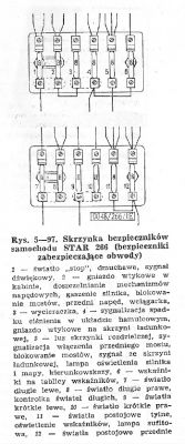 star 266 - Brak zasilania na czujnik stopu,oraz brak zasilania nam swiatla pozyc