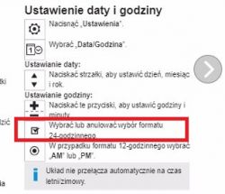 Jak zmienić format godziny z 12 na 24 w Citroenie C3?