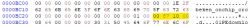 Screenshot showing binary data with address and app identifier.