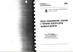 Katalog części DTR wózek jezdniowy podnośnikowy RAK FUT Suchedniów