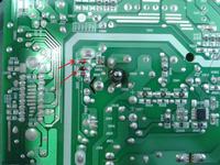 Packard Bell Viseo 190 W A Uszkodzona przetwornica (diody)