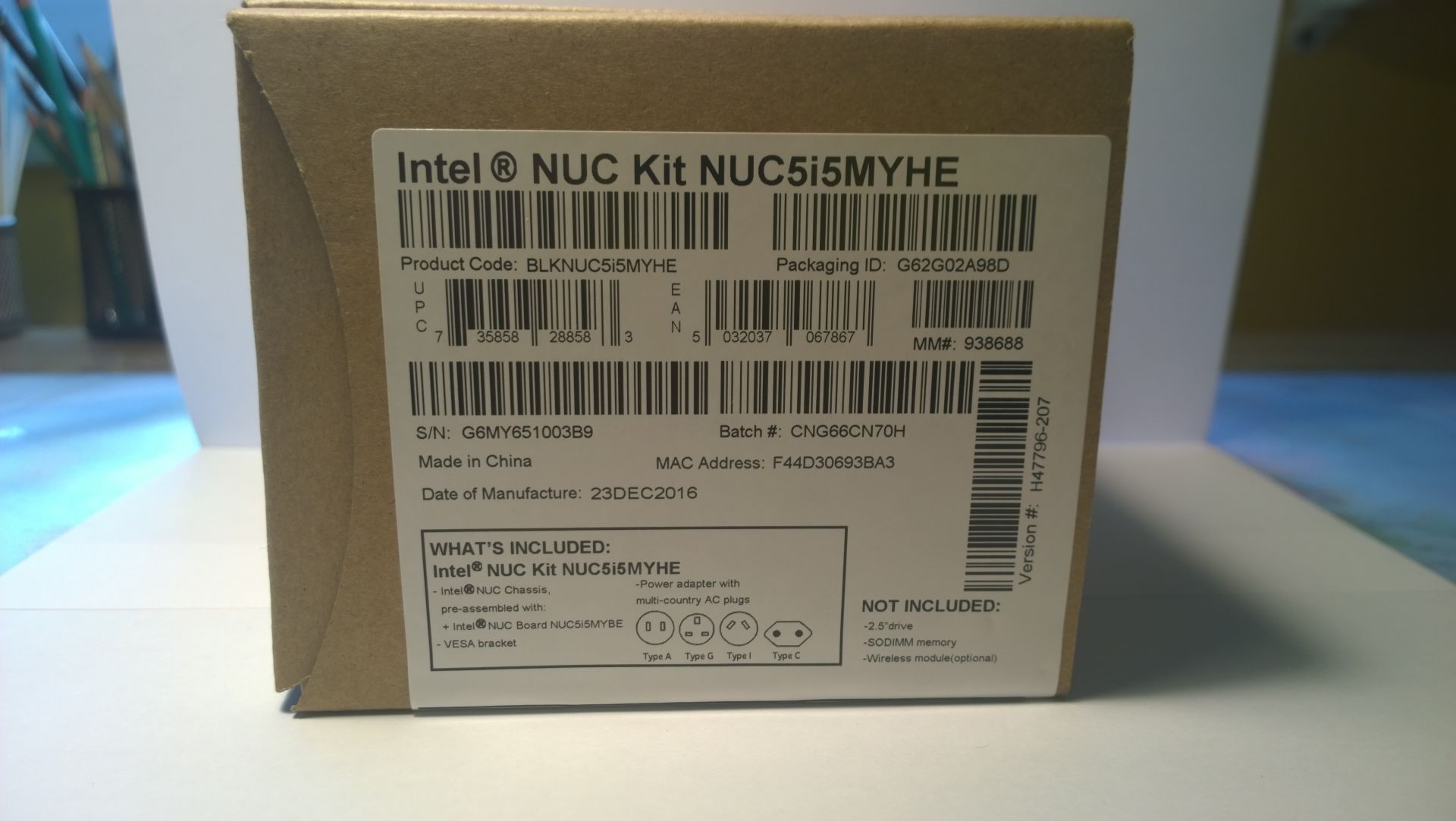[Sprzedam] Intel NUC BLKNUC5I5MYHE i5-5300U miniDP 4GB, 500GB