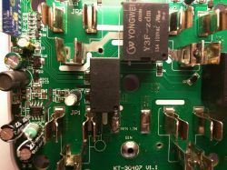 Photo of the interior of the KMC-30407 electrical circuit with visible components.