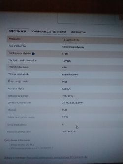 Zamiennik przekaźnika V23076A3001D142 do modułu BSM Peugeot 206