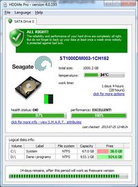 Seagate ST1000DM003 - Interface CRC Error Count - what is it? Give back? Seagate ST1000DM003 - Interface CRC Error Count - what is it? Give back?