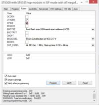 [ATmega16a][AVR Studio 4] Fusebity i brak możliwości zapisu