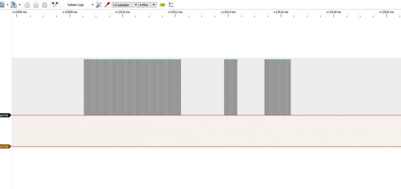 IR Signal Analysis Screenshot Screenshot of IR signal analysis.