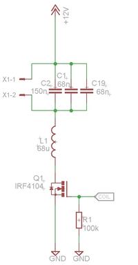Tranzystor n-mos w układzie klucza 142 kHz - problem z załączaniem