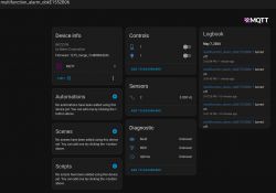 Integration panel of a multifunction device with Home Assistant using MQTT.