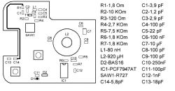Renault Laguna - Jakie wartości mają urwane elementy na płytce pilota?