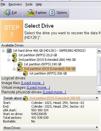 Видит ли dos ntfs