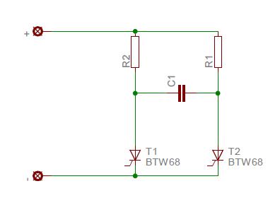 Tyrystorowy regulator mocy dc.