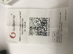 GLEDOPTO GL-C-301P instruction sheet with a QR code and “Scan to learn more” text