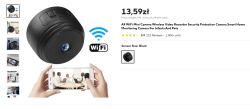 A9 WiFi wireless mini camera with monitoring function.