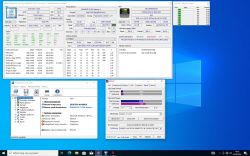 Zrzut ekranu z wynikami testów sprzętu komputerowego.