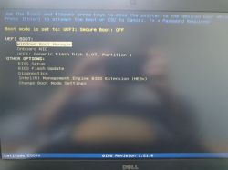 Dell E5570 - Długie ładowanie BIOS przy starcie z SSD XPG SX6000