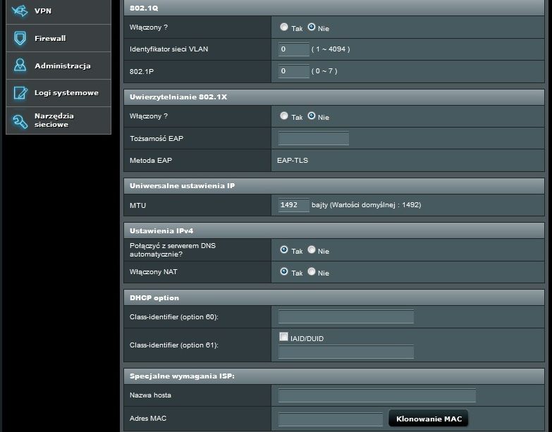 [Rozwiązano] Konfiguracja połączenia Modem HALNY HL1GE