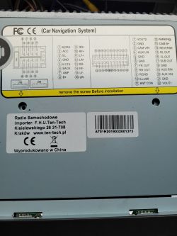 Dobór pilota do radia MAISUN - Radio z android pod który nie da się dopasować pi