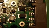 HDD Seagate ST3200826A, spalony element elektroniki,