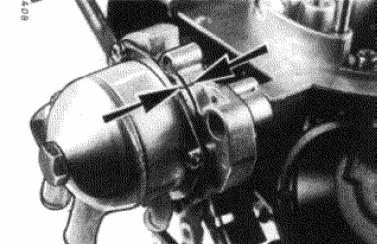 VW golf II pierburg 2e2 ustawienie znaków na obudowie automa