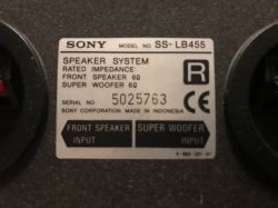 Moc i impedancja kolumn Sony SS-LB455 oraz jaki wzmacniacz do niej dobrać