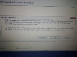 Acer 5749Z - Nie mogę zainstalować Widnows 10 brak sterowników