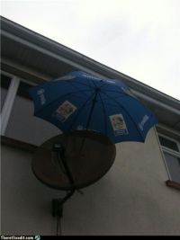 Effectiveness of Dedicated Converter Cover Against Signal Loss During Heavy Rainfall