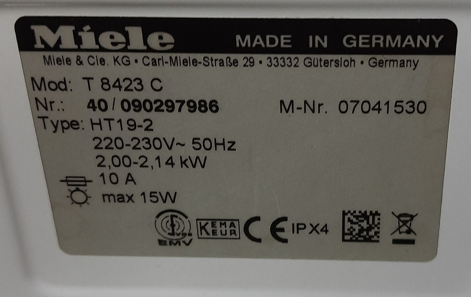 Suszarka Miele T8423C - Brak Grzania Mimo Działającego Bębna, Reset ...