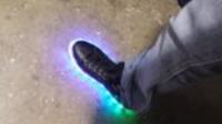 Buty podświetlane diodami RGB