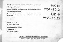 Katalog części DTR wózek jezdniowy podnośnikowy RAK FUT Suchedniów